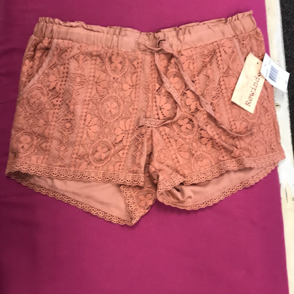 Lace shorts. NWT rewind